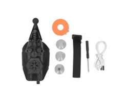 Lanzador de cuerda de juguete Ats Kids Web Launcher de 3 piezas con ventosas para niños, color negro.