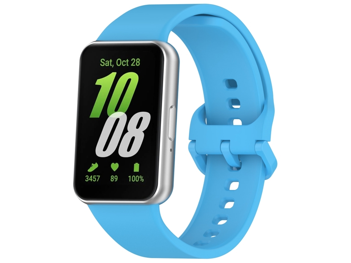 Pulsera de silicona para Samsung Galaxy Fit 3 en color sólido con hebilla colorida CSYY