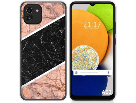 Carcasa para Samsung Galaxy A03 TUMUNDOSMARTPHONE Dibujos Mármol 07 Multicolor
