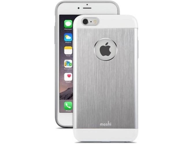 Funda iPhone 6 Plus, 6s Plus, 7 Plus, 8 Plus MOSHI Armour Plateado