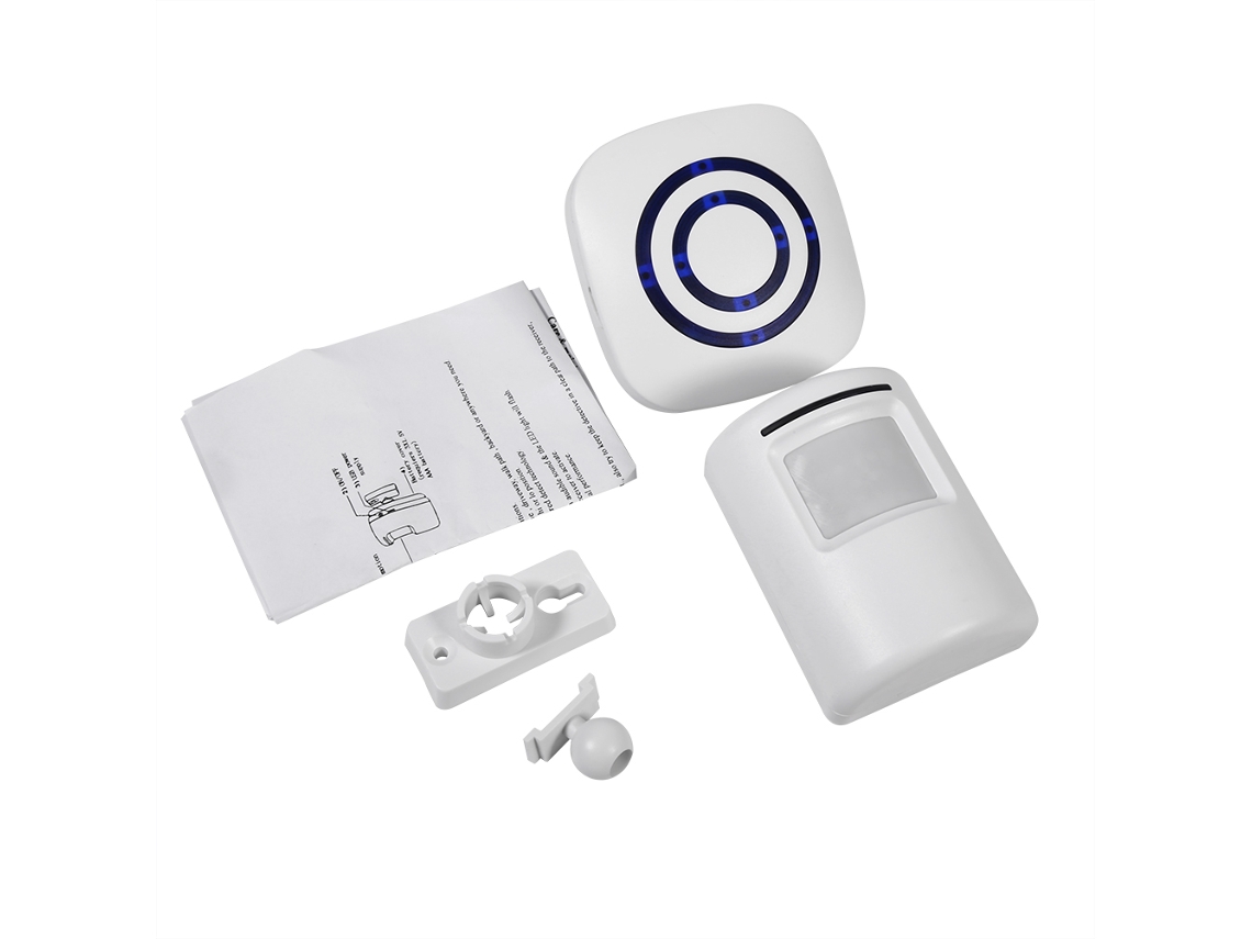 Sensor De Movimiento Inalámbrico Para Garaje Y Entrada Con Alarma Y Timbre De Bienvenida Sistema De Seguridad Hogar