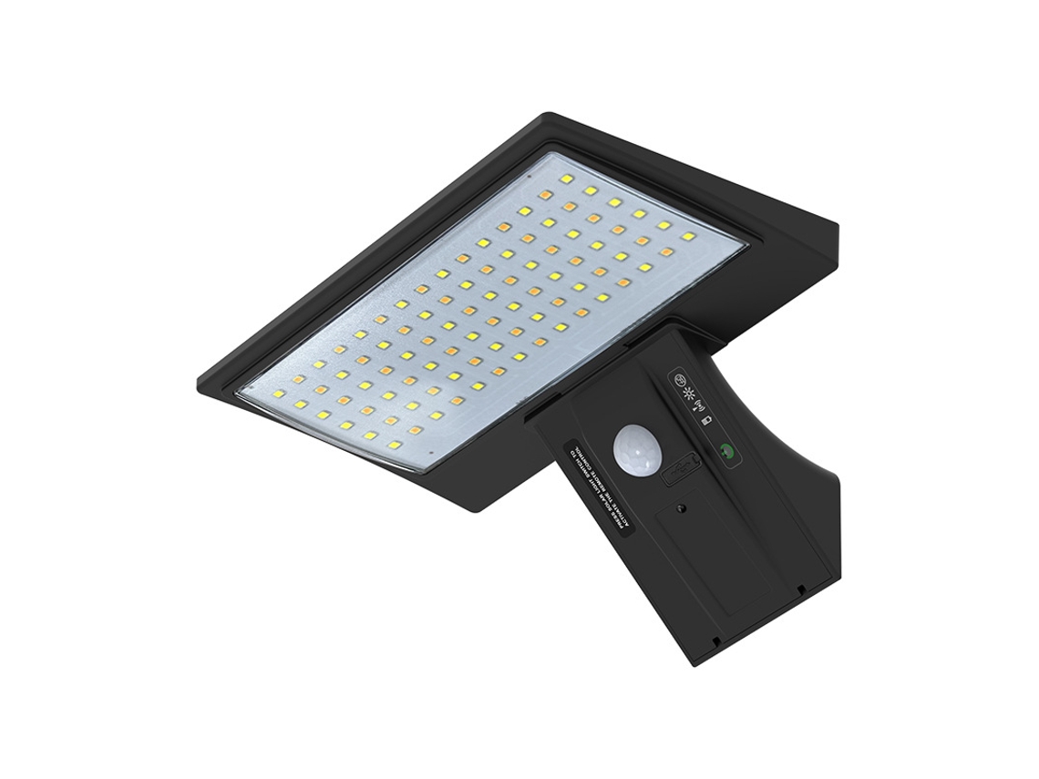 Luzes Segurança Solares, Projetores Solares Exteriores À Prova D'água Sensor Movimento, 2600mah, Alta Capacidade, 90 Led, Luzes Parede Energia Solar