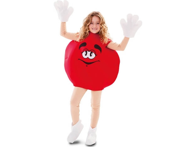 Disfraz de Niño DISFRAZZES Chocolatina Roja (Talla: 7 a 9 años)