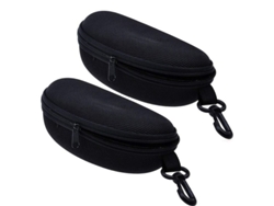 Estuche Rígido De 2 Piezas Para Gafas De Sol Y Gafas De Lectura Con Clip Protector Portátil.