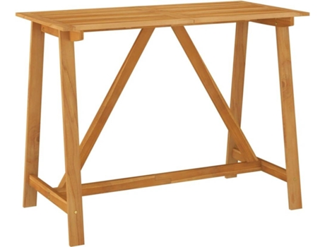 Mesa alta de cocina VIDAXL Marrón Madera (140x70x104 cm)