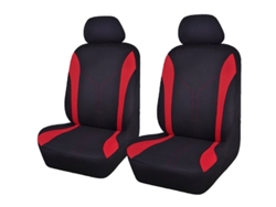 Voiture Siège Housses En Maillage Mode Universel (2 Avant, Noir Rouge) Npterbl