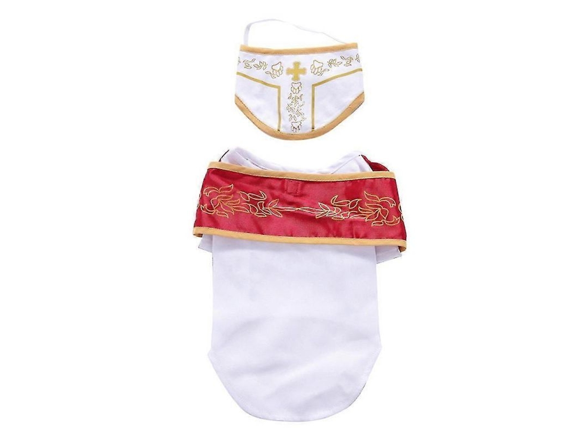 Disfraz De Papa Para Perro - Traje De Santo Padre Para Halloween, Adorable Disfraz De Perro Papa L