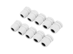 2026velora-10 Piezas Conector De Cable De Nylon Plástico Impermeable Ip68 (pg19) Blanco