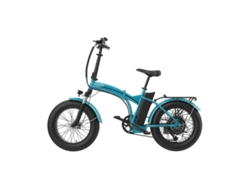 Bicicleta eléctrica plegable Toledo Tiffany Blue para adultos, neumáticos Kenda Fat, motor 20x4, 36 V, 250 W