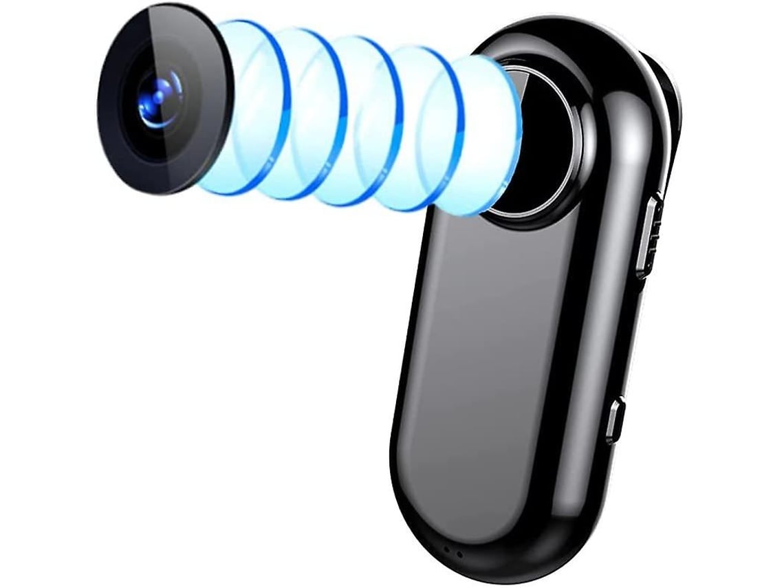 Mini cámara espía oculta 1080P Full HD, cámara de vigilancia portátil con grabación en bucle para coche, hogar y monitor de bebé, 128 GB (negro) - Bestvite (Reuniones)