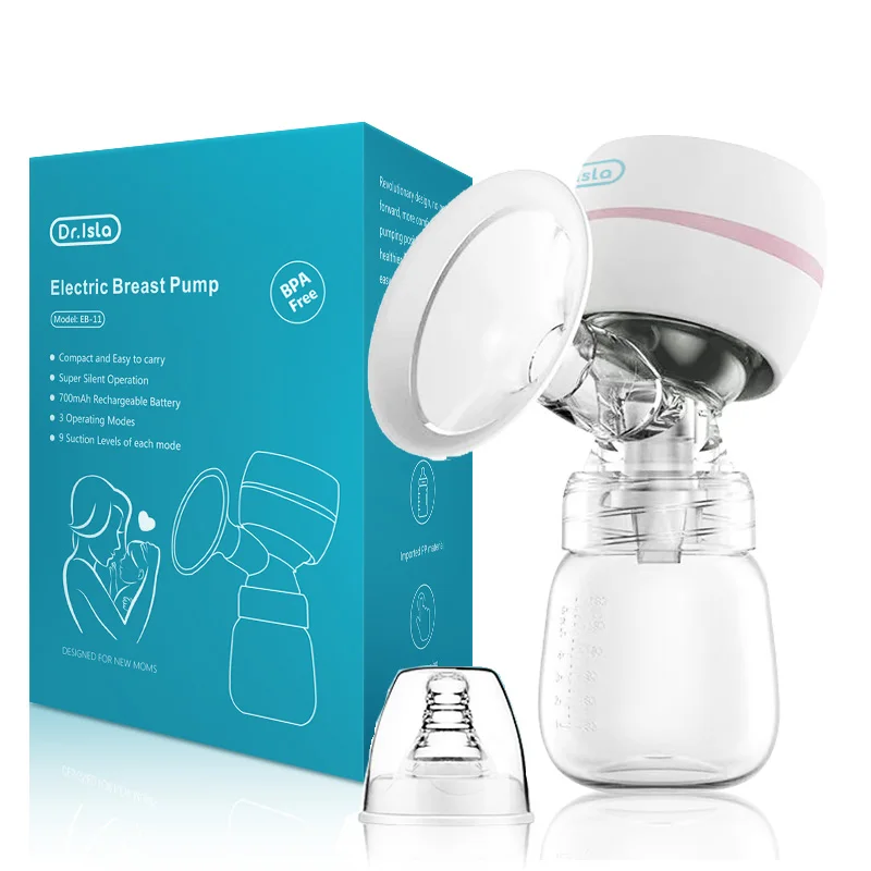 Extractor de leche eléctrico, diseño inteligente todo en uno, cómodo e indoloro, funcionamiento silencioso. MDUG (blanco)