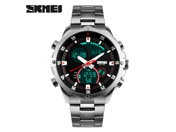 Reloj analógico-digital Skmei para hombre con doble horario, 3 ATM