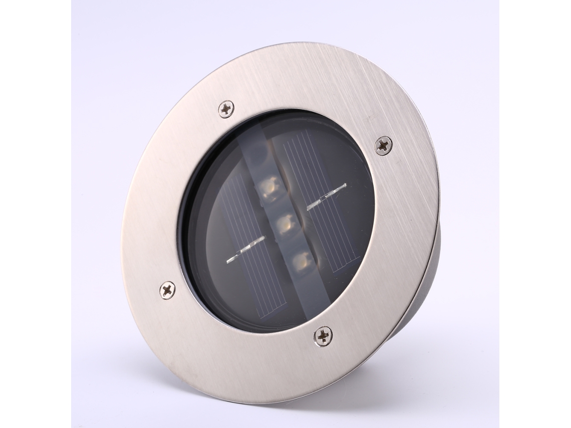 Luz solar LED subterránea para jardín, caminos y paisajes