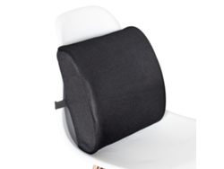 Almohada Ergonómica De Apoyo Lumbar, Almohada De Respaldo De Espuma Viscoelástica, Alivia El Dolor De Espalda, Color Negro Gertiz