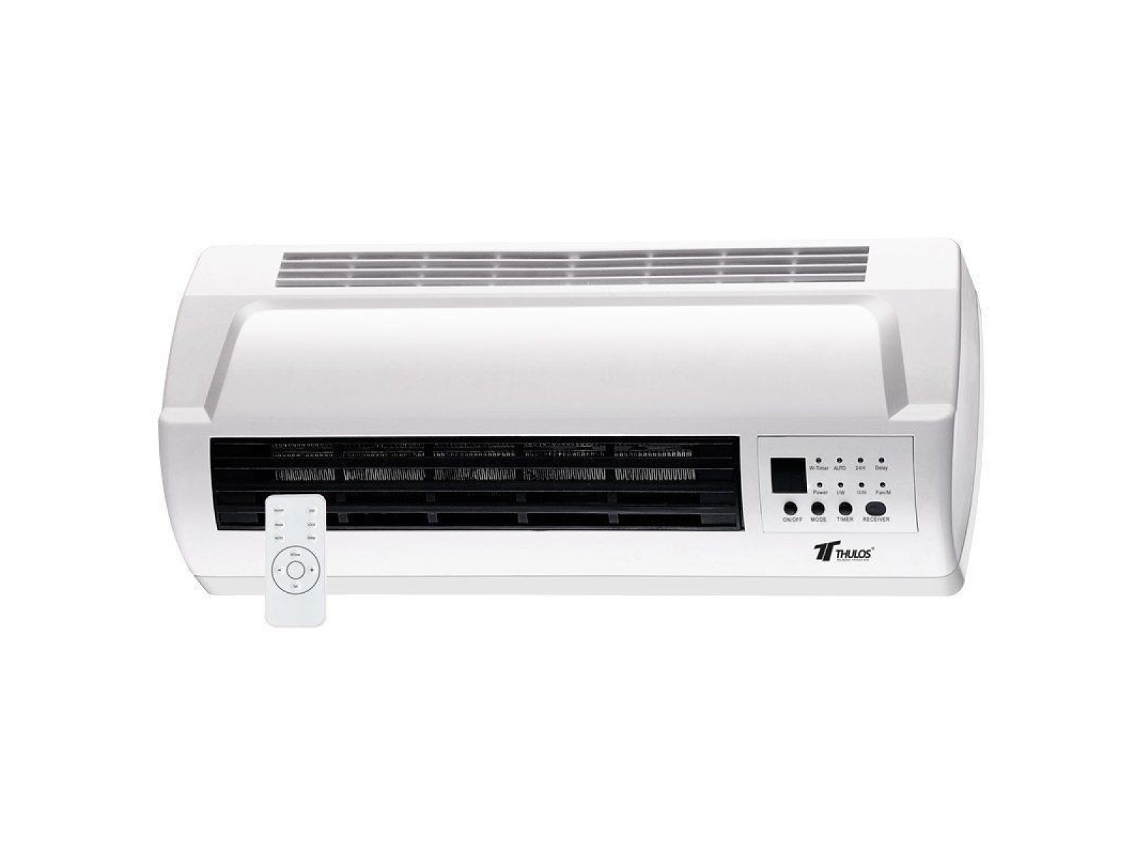 Calefactor Eléctrico Mural con 2 Ajustes de Calor Potencia de 1000-2000W Disfruta de un ambiente cálido en cualquier lugar con nuestro calefactor THULOS