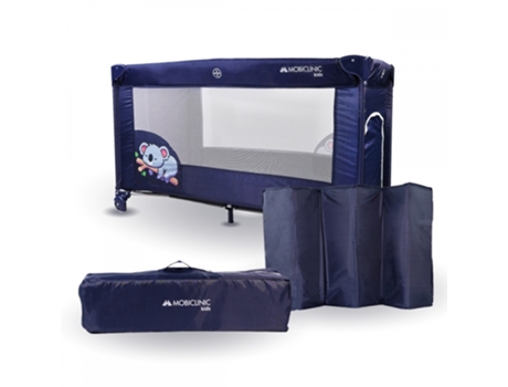Cuna de viaje MOBICLINIC Portátil Plegable Resistente Tela transpirable Bolsa de transporte Azul Mofli