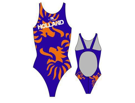 Traje de baño para Mujer TURBO Holanda Pro Resist Azul para Natacion (L)