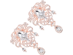 Broches Decorativos De Boda De 2 Piezas Con Diseño De Corona Y Diamantes De Imitación Para Prendas De Vestir.