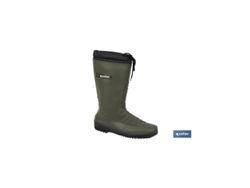 Botas De Agua Con Forro Polar Talla 42 Fabricadas En Pvc Color Verde
