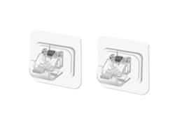 2 Soportes Autoadhesivos Transparentes De Abs Ajustables Para Barra De Cortina Para El Hogar Y La Oficina.