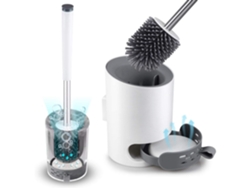 Cepillo De Silicona Con Soporte, Sistema De Cepillo Inodoro