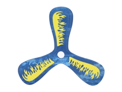 Juego Interactivo De Lanzar Y Atrapar Para Niños, Bumerán De Eva Con 3 Aspas, Para Uso En Exteriores, Color Azul.
