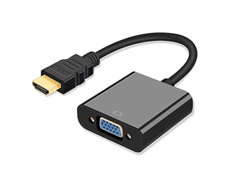 Adaptador HDMI a VGA, compatible con 1080P HDMI a VGA para computadora, computadora portátil, PC, monitor, HDTV, negro CHRONUS