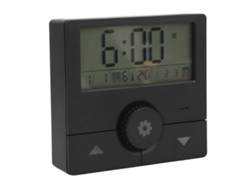 Relógio Eletrônico Led Digital Com Alarme Data Semana Temperatura Para Sala Escritório Quarto Preto