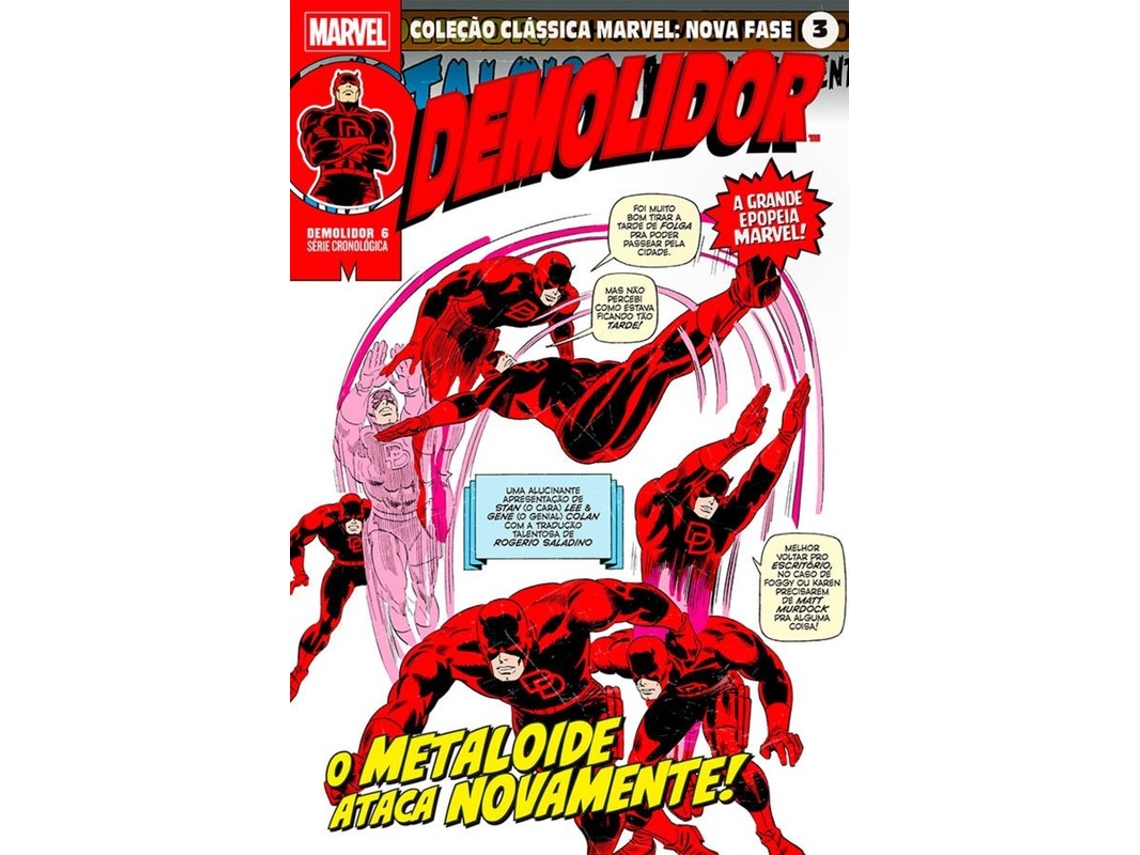 Libro Coleção Clássica Marvel Nova Fase Vol. 03 - Demolidor 6 De Gene Colan (portugués Do Brasil)