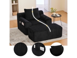 Sillón Reclinable De Chenilla Acogedor