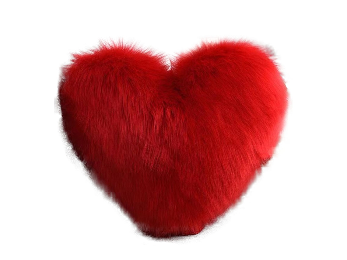 Cojín Corazón En Peluche - Para Días Especiales