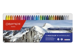 Lápis de Cera CARAN D'ACHE Neocolor Ii Caja Metálica con 30 Núcleos