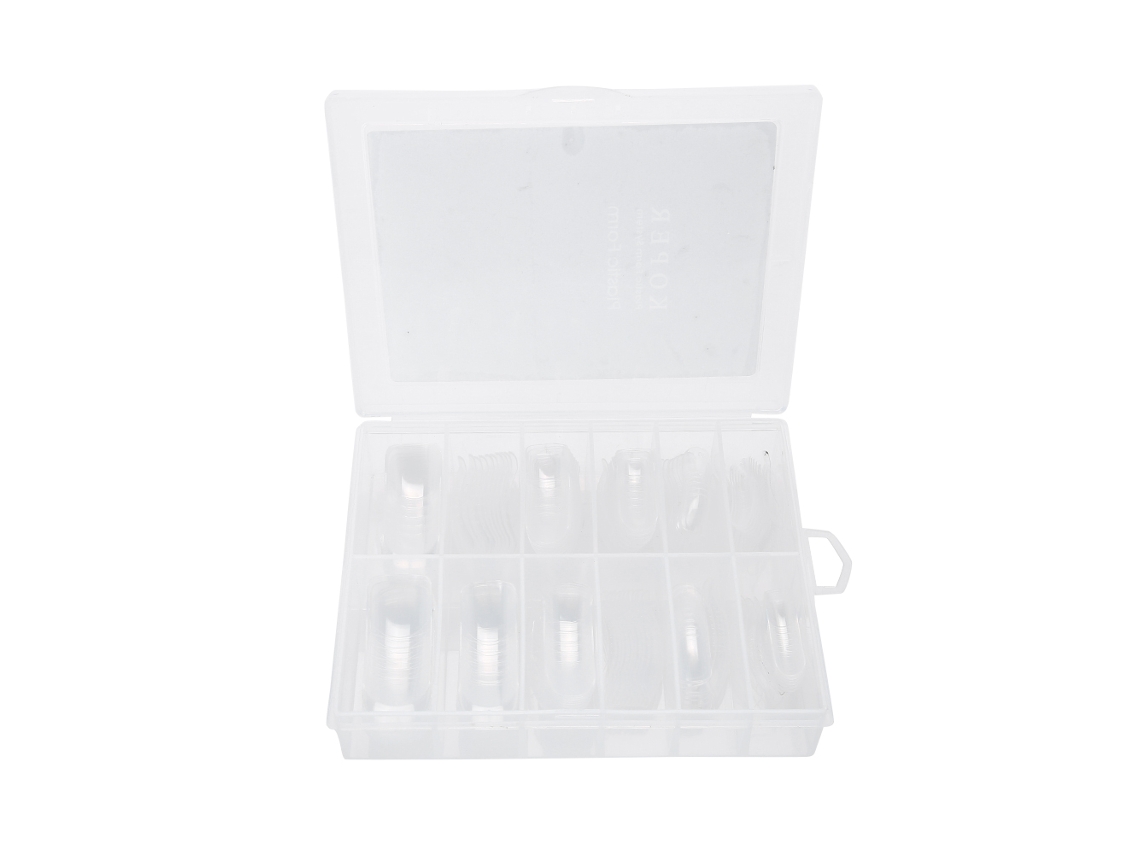 Omni-120 Uñas Falsas Transparentes De Cobertura Completa, Puntas De Extensión Para Arte De Uñas Caja 2
