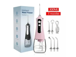 DIGITALLAB Irrigador bucal dental Flosser de agua rosa