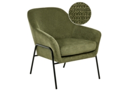 Sillón Beliani Veddige Poliéster Verde 74x82x85