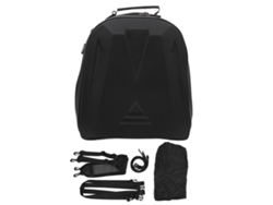 Rebe-bolsa Traseira Moto Eva Borracha Poliéster Universal Maleta Moto Armazenamento Capacete Mochila Impermeável Preto