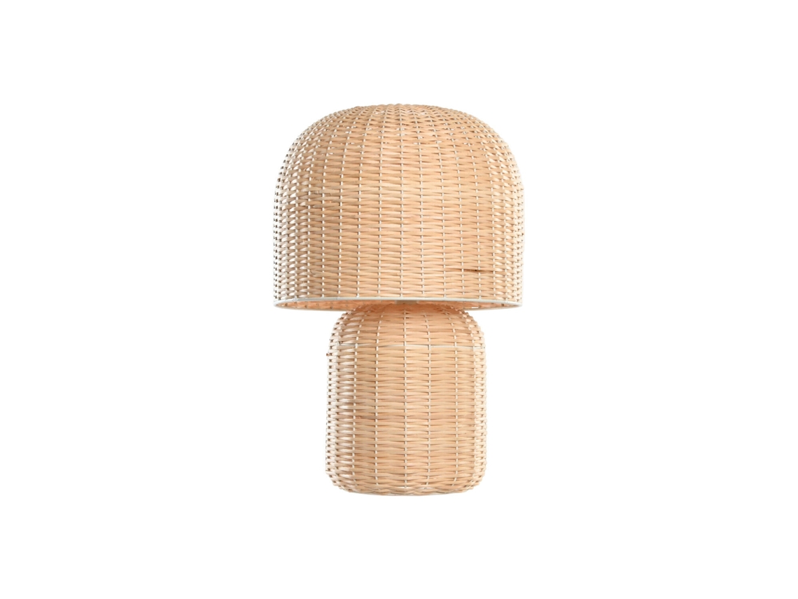 Lampara Sobremesa Ratán Beige 40x40x61cm