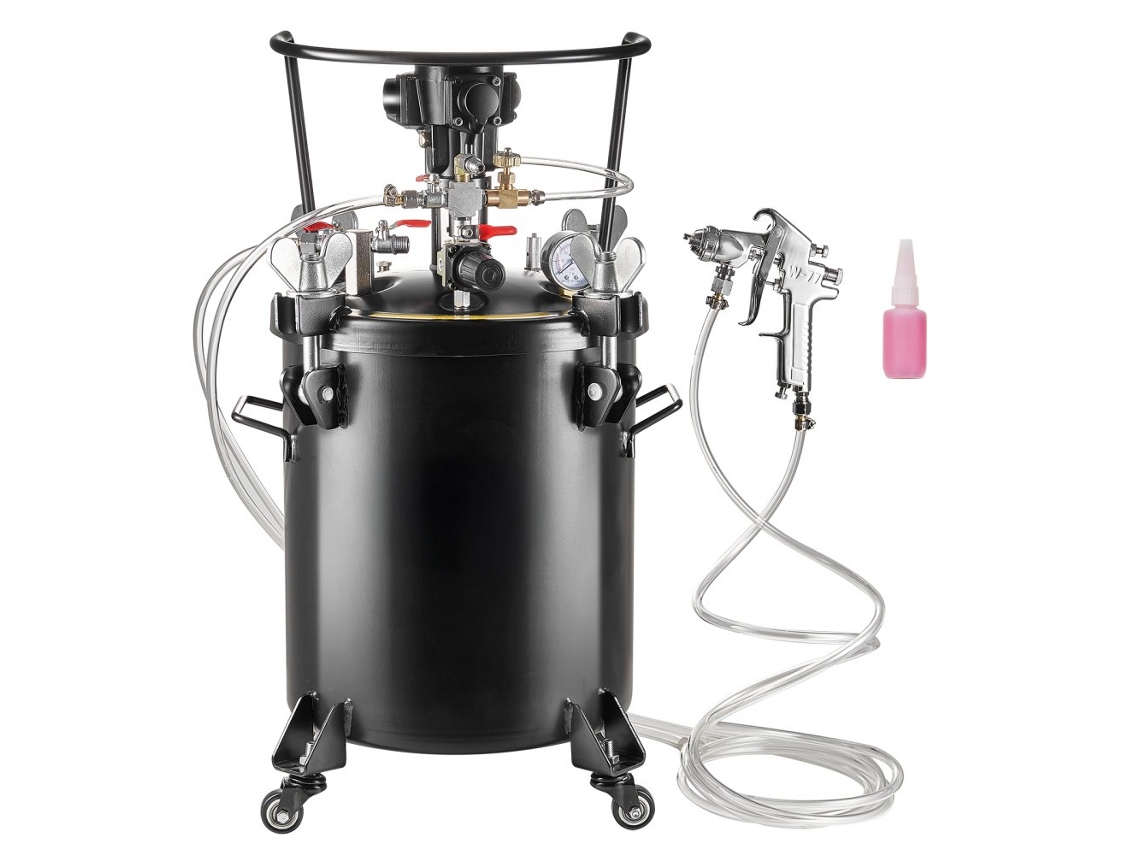 Tanque de Presión de 30L para Pintura con Agitación Automática y Sistema de Seguridad Tekmaquinas