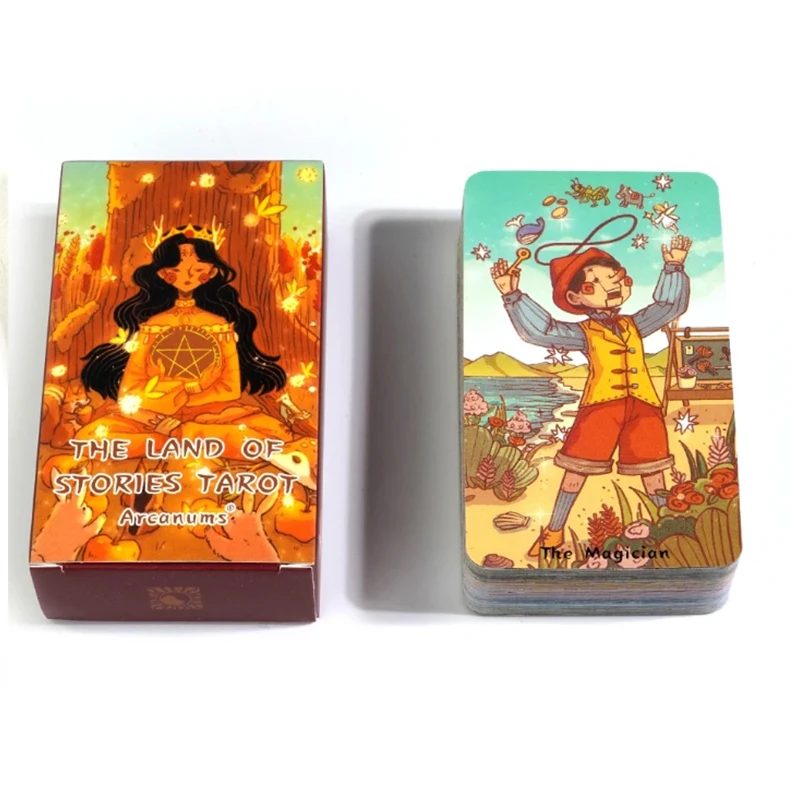 Cartas Del Oráculo Del Tarot Story Land (78 Cartas, Versión En Inglés) Cartas Del Tarot De Adivinación Del Destino