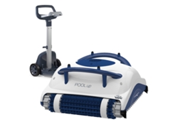 Fondo y paredes del robot de piscina eléctrico con carro pool up caddy  DOLPHIN