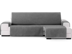Funda de Chaise Longue Derecha EYSA Extra Prática Premium Valeria Tejido Elástico (298 x 80 x 220 cm - Poliéster y Algodón - Antracita)