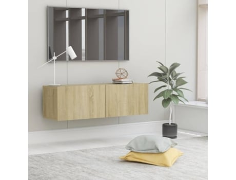 Mueble para la televisión VIDAXL Marrón Madera contrachapada (100x30x30 cm)