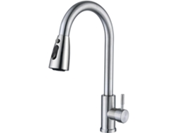 Grifo De Cocina De Acero Inoxidable Duradero Con Cabezal Rociador Extraíble