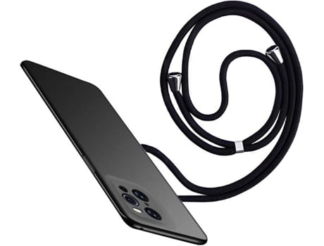 Funda Oppo Find X3 Pro Turtleshell Rígida con Collar Negro