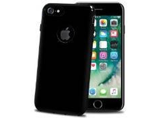 Funda iPhone 7 CELLY Gel Negro
