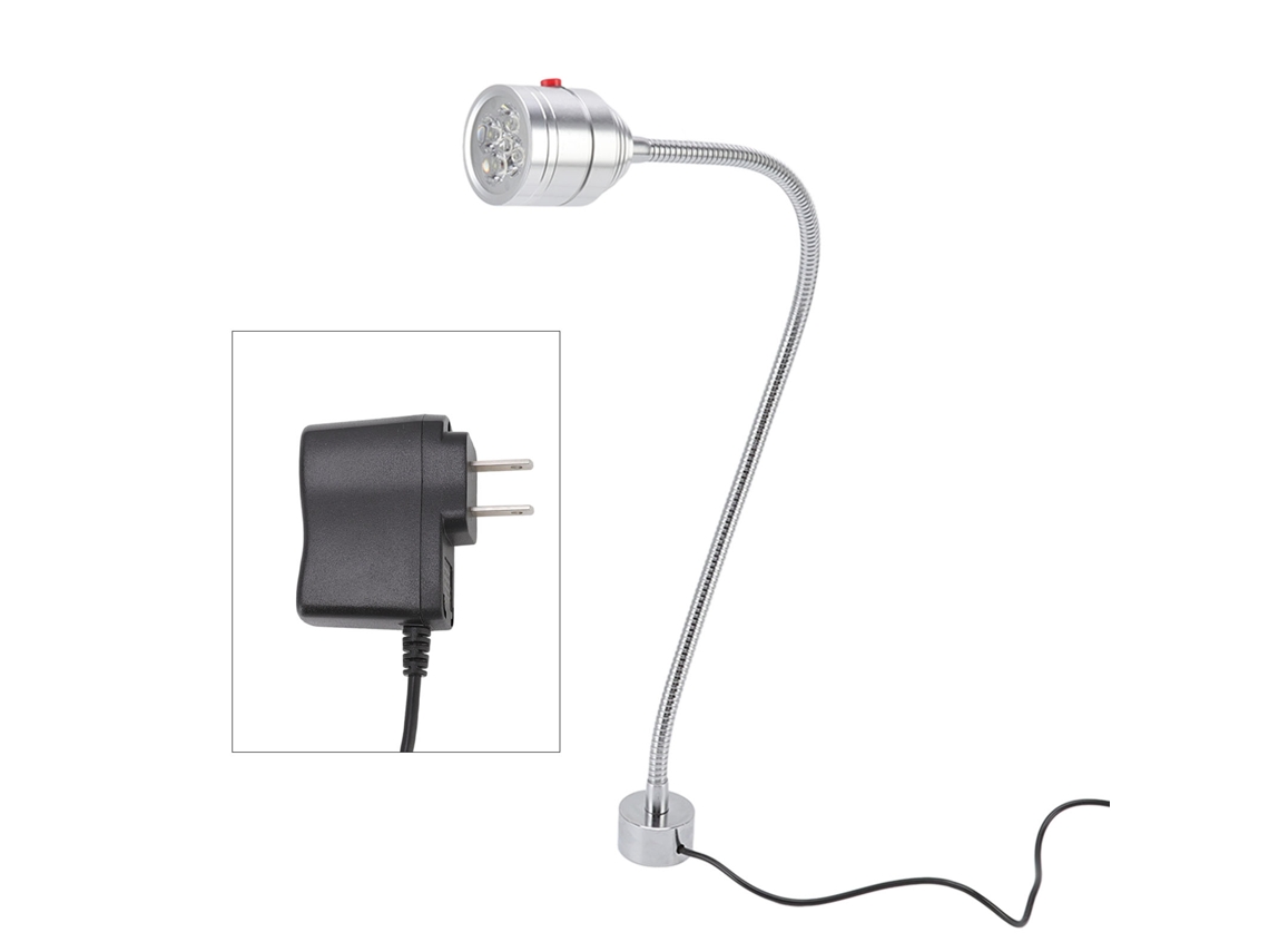 2026-luz De Trabajo Led Para Máquinas Con Base Magnética Y Cuello Flexible 5w Para Industria