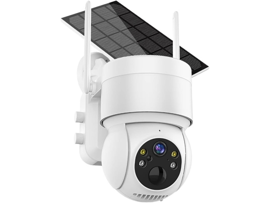 Cámara Solar Wifi Exterior Cámaras De 4mp Ip De Vigilancia Sin Filtro Con Panel De Detección Pir