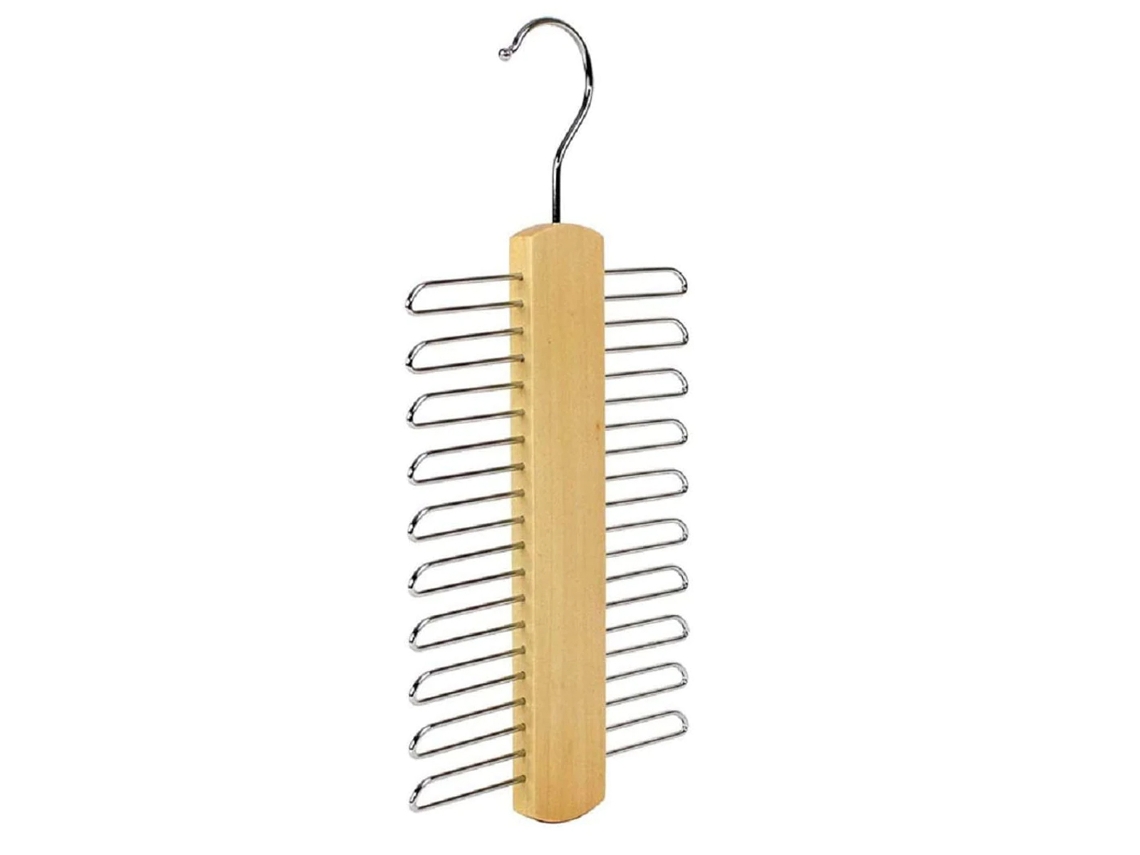 Perchero organizador de ropa ajustable y deslizable con barra de armario extensible