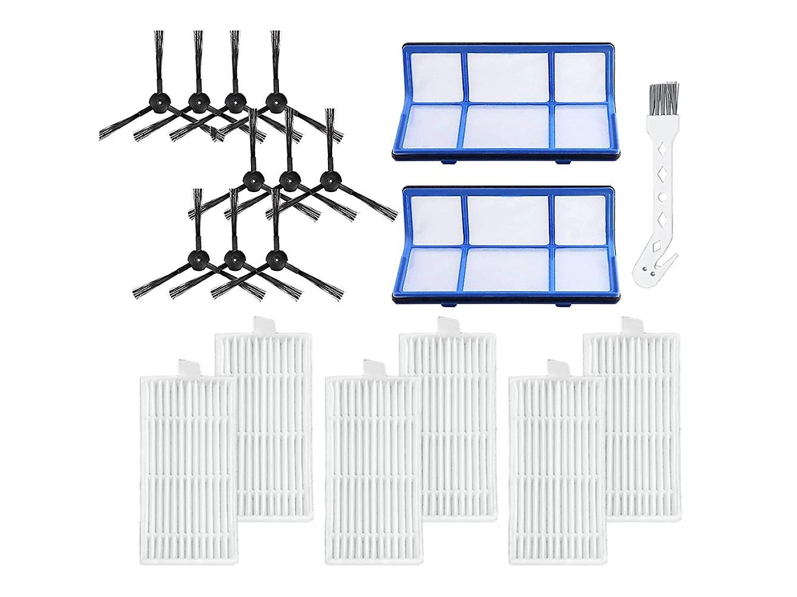 19 peças para robô de varredura ilife v3/v5/v5s elementos de filtro hepa