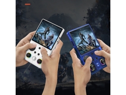 Consola de juegos portátil de código abierto Azul-64g Rg4zb con pantalla IPS de 4 pulgadas, procesador de cuatro núcleos RK3326, Wi-Fi y modo multijugador.